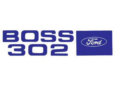 1969-1970 Mustang Valve Cover Decal, Boss 302