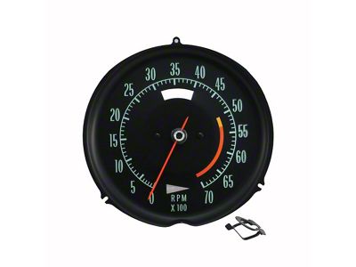 1969-1971 Corvette Tachometer 5300 Red Line