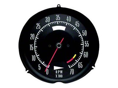 Tachometer, 6500 Red Line, 1969-1971