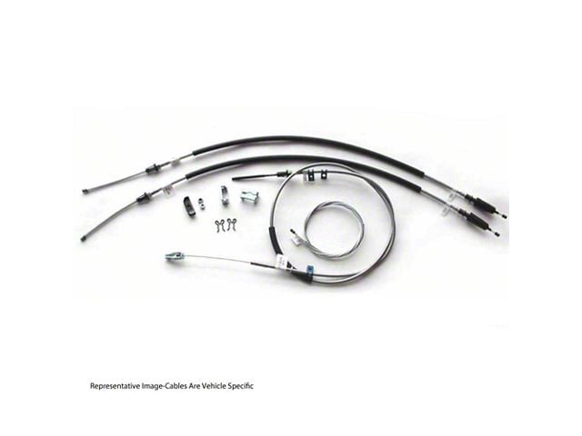 1969-1972 Chevy Blazer-GMC Jimmy Parking Brake Cables, OE Steel, 2WD With Rear Coil Springs, TH350-Powerglide-Manual