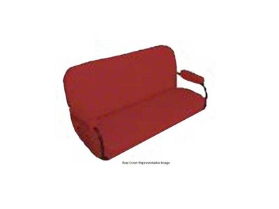 1969-1972 Blazer-Jimmy Utility Front Bucket And Rear Bench Seat Cover Set, Madrid Vinyl With White Piping