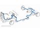 1969-1972 Buick Skylark / GS Convertible Disc Conversion 1/4 Front To Rear Brake Line 1pc, Stainless Steel