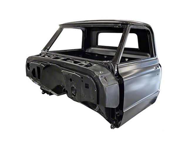 1969-1971 Chevy Truck Cab Assembly, Big Window, Small Hump Floor, Without Factory AC, Vented LH B-Pillar, Without Cargo Light