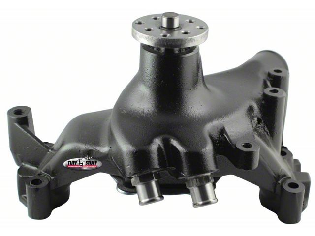1969-1972 Chevrolet Camaro Platinum SuperCool Water Pump; 7.281 in. Hub Height; 5/8 in. Pilot; Long; Flat Smooth Top And 2 Threaded Water Ports; Black; 1459NC