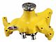 1969-1972 Chevrolet Camaro SuperCool Water Pump; 7.281 in. Hub Height; 5/8 in. Pilot; Long; 2 Threaded Water Ports; Yellow Powdercoat w/Chrome Accents; 1461NCYELLOW