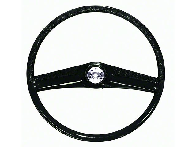 Steering Wheel,Black, 17.5 69-72