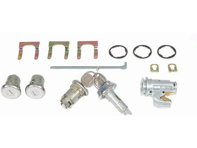 1969-1972 Chevy Nova Lock Set, Glovebox, Trunk, Door, With OriginalStyle Keys