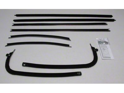 1969-1972 GTO & LeMans Hardtop Window Felt Kit - Authentic Style
