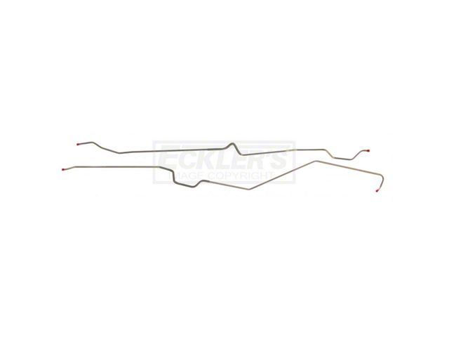 1969-1973 Chevy Nova Front To Rear Fuel Line Two Piece V8 3/8 Steel