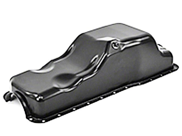 1969-1973 Mustang 250 6-Cylinder Oil Pan with Black Painted Finish