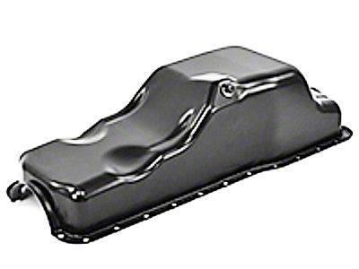 1969-1973 Mustang 250 6-Cylinder Oil Pan with Black Painted Finish