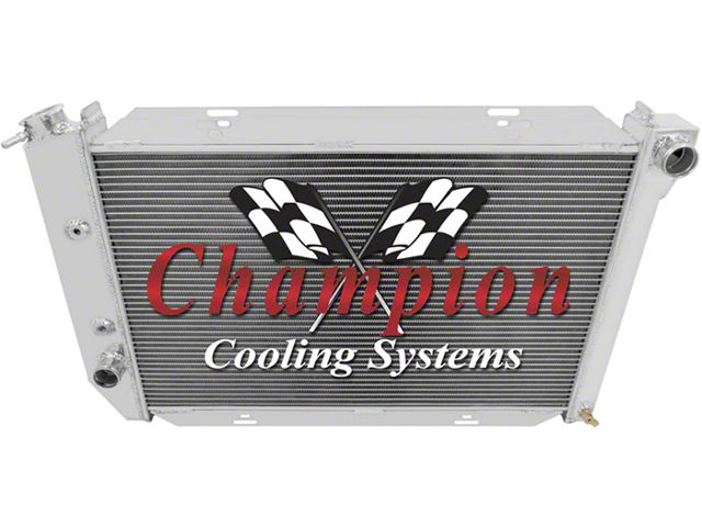 1969-1973 Mustang Champion 4-Row Aluminum Radiator, 302/428 V8 (302ci/428ci V8)