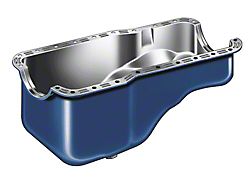 OPR 1969-1973 Mustang Oil Pan with Ford Blue Painted Finish, 351W V8