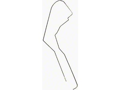 1969-1974 Corvette Fuel Tank Return Line Steel Right