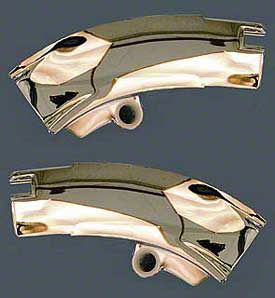 Windshield Header Corner Moldings,C3 Corvette,1969Late-76,Pair,Diver