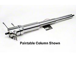 Tilt Floor Shift Steering Column with Keyed Ignition; Black (69-76 Corvette C3)