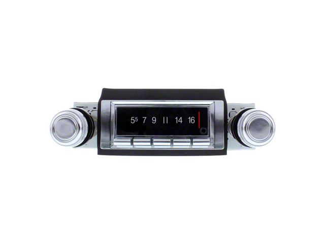 Custom Autosound USA-740 Series Radio with Bluetooth; Black Bezel (67-77 Camaro)