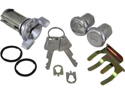 Ignition and Door Lock Set with Late Style Keys (69-78 Corvette C3)