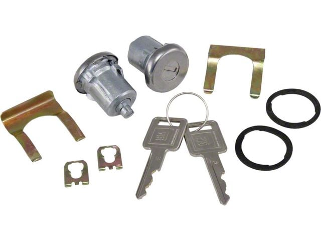 1969-1980 Corvette Door Locks With Keys Manual Locks