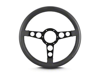 1969-1981 Camaro - Pontiac Formula Steering Wheel Dark Grey Leather Wrap