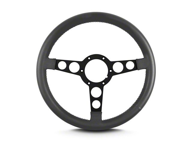 1969-1981 Camaro - Pontiac Formula Steering Wheel Dark Grey Leather Wrap