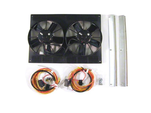 Dual Radiator Fans, Electric, 11 Direct-Fit, 1969-1982