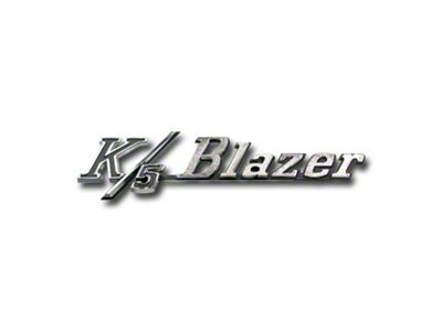 Chevy Truck Blazer Fender Side Emblem K/5 Blazer 1969-1972