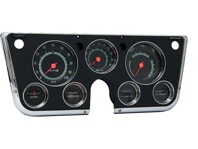 1969-72 Chevy Truck Dash Cluster Kit With Tachometer-Without Vacuum Gauge