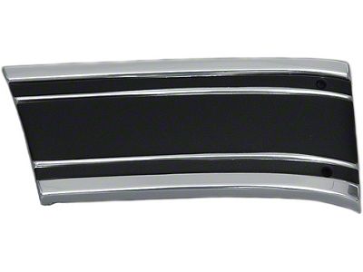 1969-72 Chevy Truck Front Fender Molding With Black Insert Rear Lower Right Custom Sport