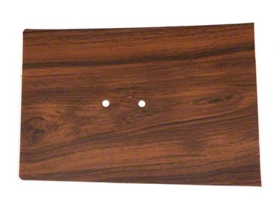 Plate,Forward Console Rosewood Woodgrain,1969