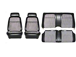Deluxe HoundsTooth Convertible Buckets Front & Rear Set White (1969 Camaro)