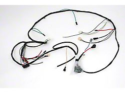 Front Lighting Wiring Harness,V8,w/Warning Lights,1969