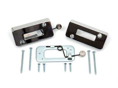 Headrest Escutcheon & Lock Plate Set,1969
