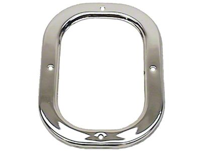 1969 Camaro Shifter Boot Retainer Plate, Manual Transmission, Chrome, For Cars Without Console
