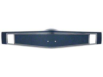 1969 Camaro Steering Wheel Shrouds with Hot Stamp Chrome Trim Dark Blue