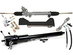 Steeroids Rack And Pinion Conversion With Black Tilt Steering Column, Power (1969 Camaro)