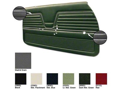 1969 Chevelle Legendary Auto Interiors Door Panels, Coupe & Convertible, Show Correct