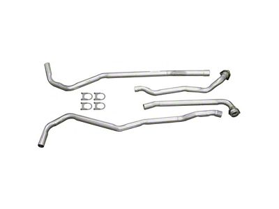 1969 Corvette Exhaust Pipes, Big Block, Aluminized Steel, 2.5-2, With Automatic Transmission