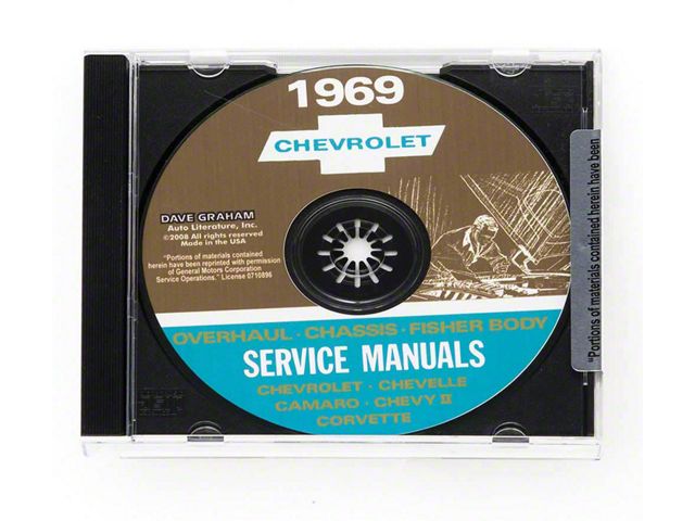 1969 Full Size Chevy Overhaul/Chassis/Body Service Manuals (CD-ROM)