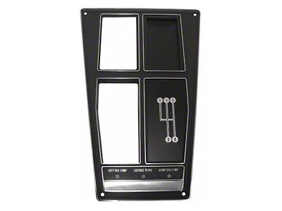 Corvette Shift Indicator Plate For 4-Speed Manual C3 (1968-1976) – OEM Style