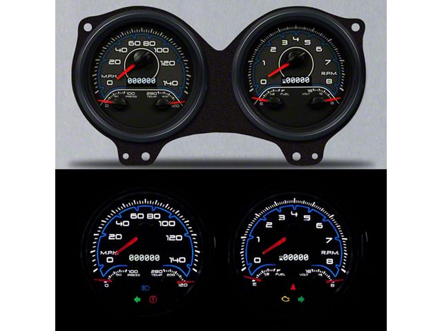 1969 Firebird 69 CFR Blue Gauge Set