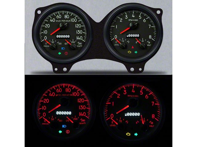 1969 Firebird Aviator 3-1 Gauges Set