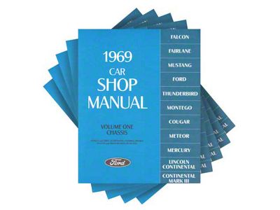 1969 Ford, Lincoln and Mercury Car Shop Manual - 5 Volume Set - 1,446 Pages