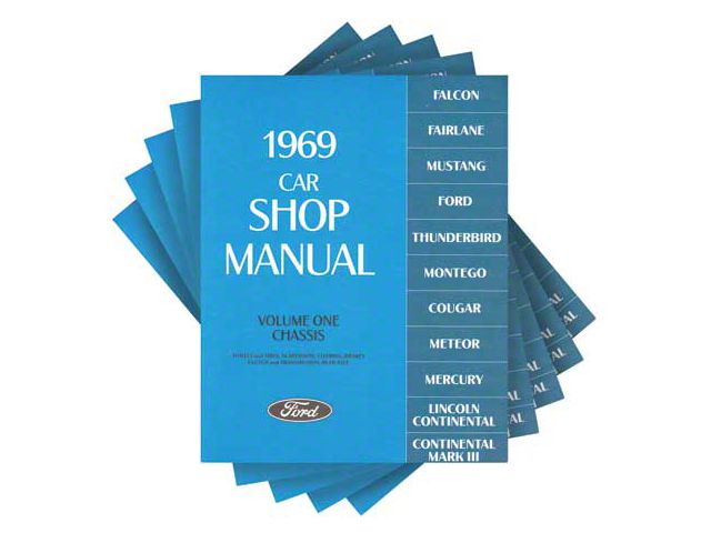 1969 Ford, Lincoln and Mercury Car Shop Manual, 5 Volume Set with 1,446 Pages