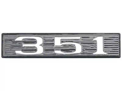 1969 Mustang 351 Hood Scoop Number Plate