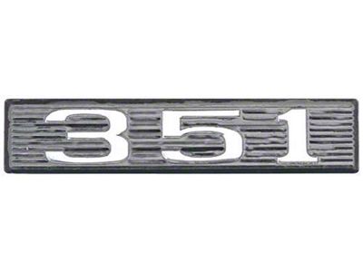 1969 Mustang 351 Hood Scoop Number Plate