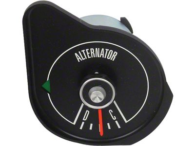1969 Mustang Amp Gauge with Black Face
