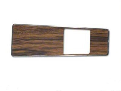 1969 Mustang Console Finish Panel Insert, Light Teak