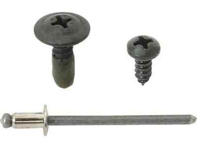 1969 Mustang Coupe Roof Rail Seal Hardware Set