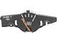 1969 Mustang Fuel Gauge with Black Face for Cars without Tachometer, Replaces Stamping C9ZF-10B966